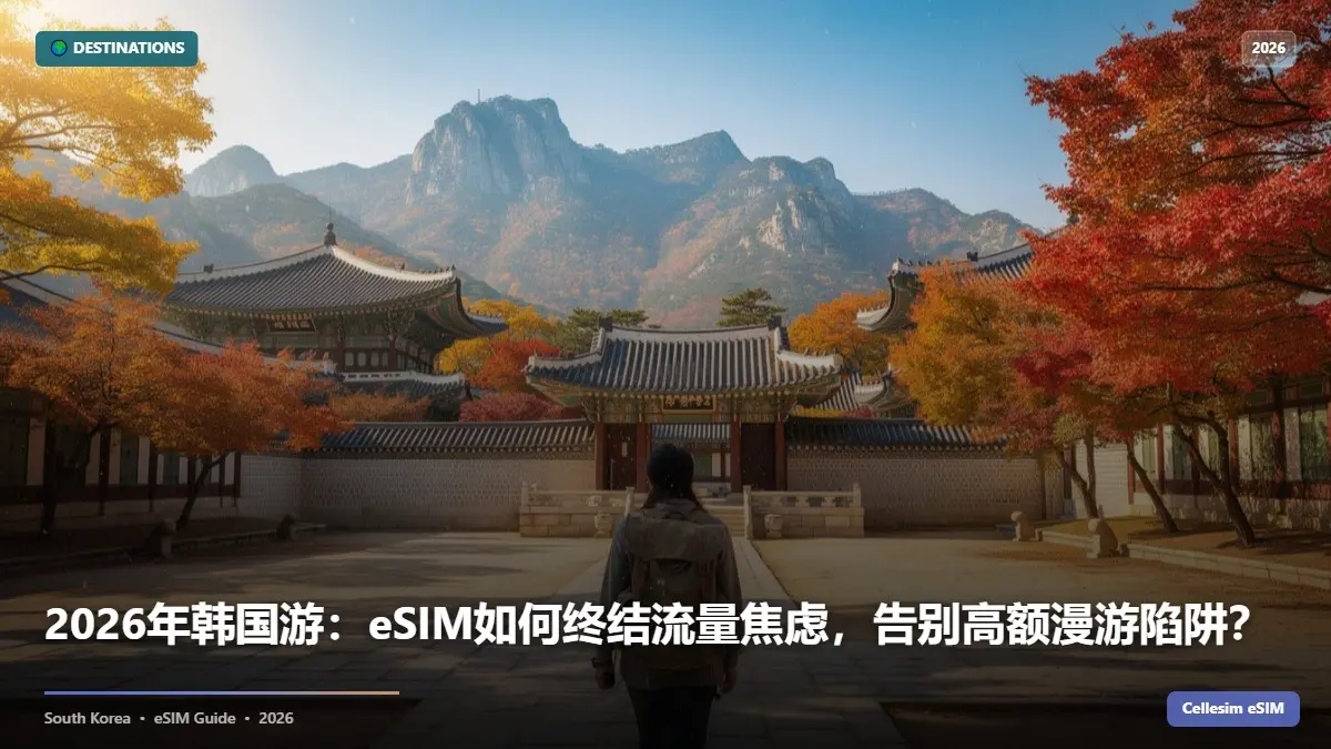 2026年韩国游：eSIM如何终结流量焦虑，告别高额漫游陷阱？
