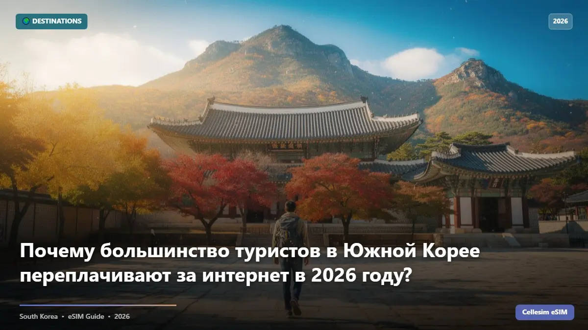 Почему большинство туристов в Южной Корее переплачивают за интернет в 2026 году?