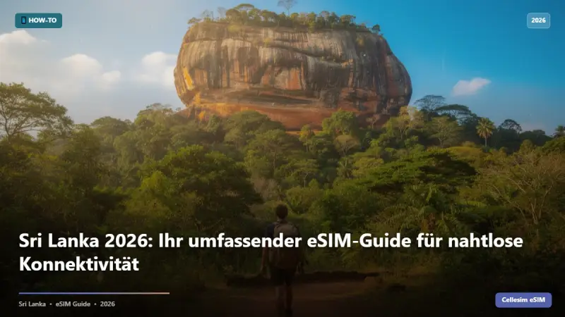 Sri Lanka 2026: Ihr umfassender eSIM-Guide für nahtlose Konnektivität
