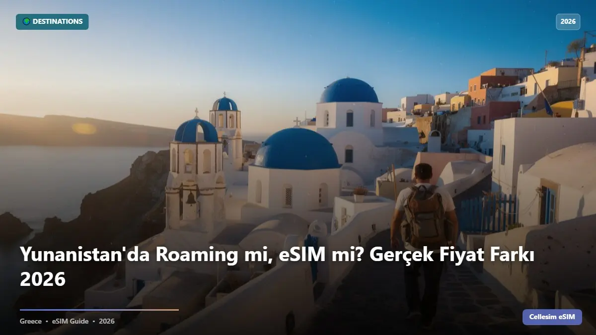Yunanistan'da Roaming mi, eSIM mi? Gerçek Fiyat Farkı 2026