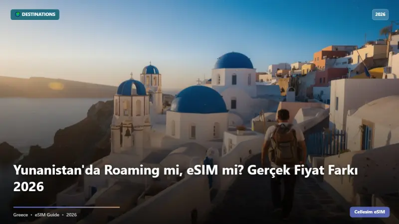 Yunanistan'da Roaming mi, eSIM mi? Gerçek Fiyat Farkı 2026