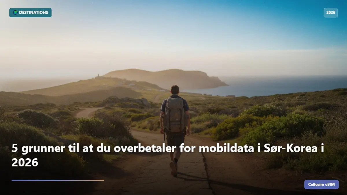 5 grunner til at du overbetaler for mobildata i Sør-Korea i 2026