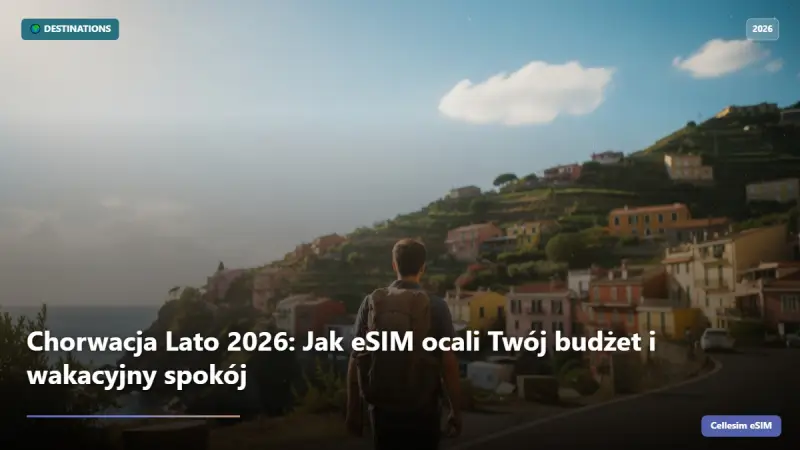 Chorwacja Lato 2026: Jak eSIM ocali Twój budżet i wakacyjny spokój