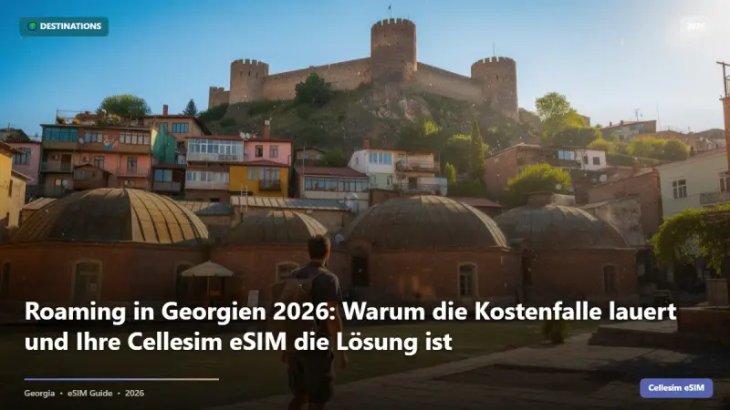 Roaming in Georgien 2026: Warum die Kostenfalle lauert und Ihre Cellesim eSIM die Lösung ist