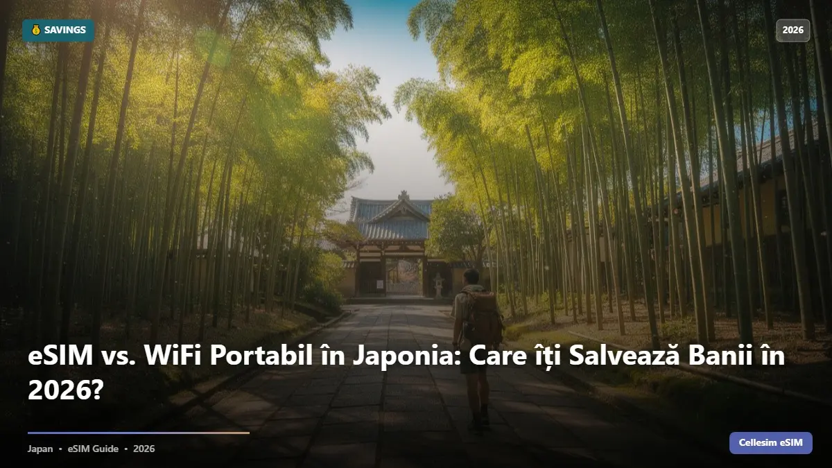 eSIM vs. WiFi Portabil în Japonia: Care îți Salvează Banii în 2026?