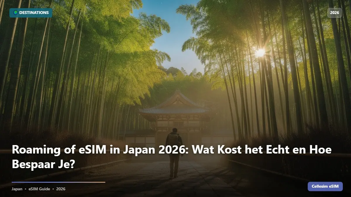 Roaming of eSIM in Japan 2026: Wat Kost het Echt en Hoe Bespaar Je?