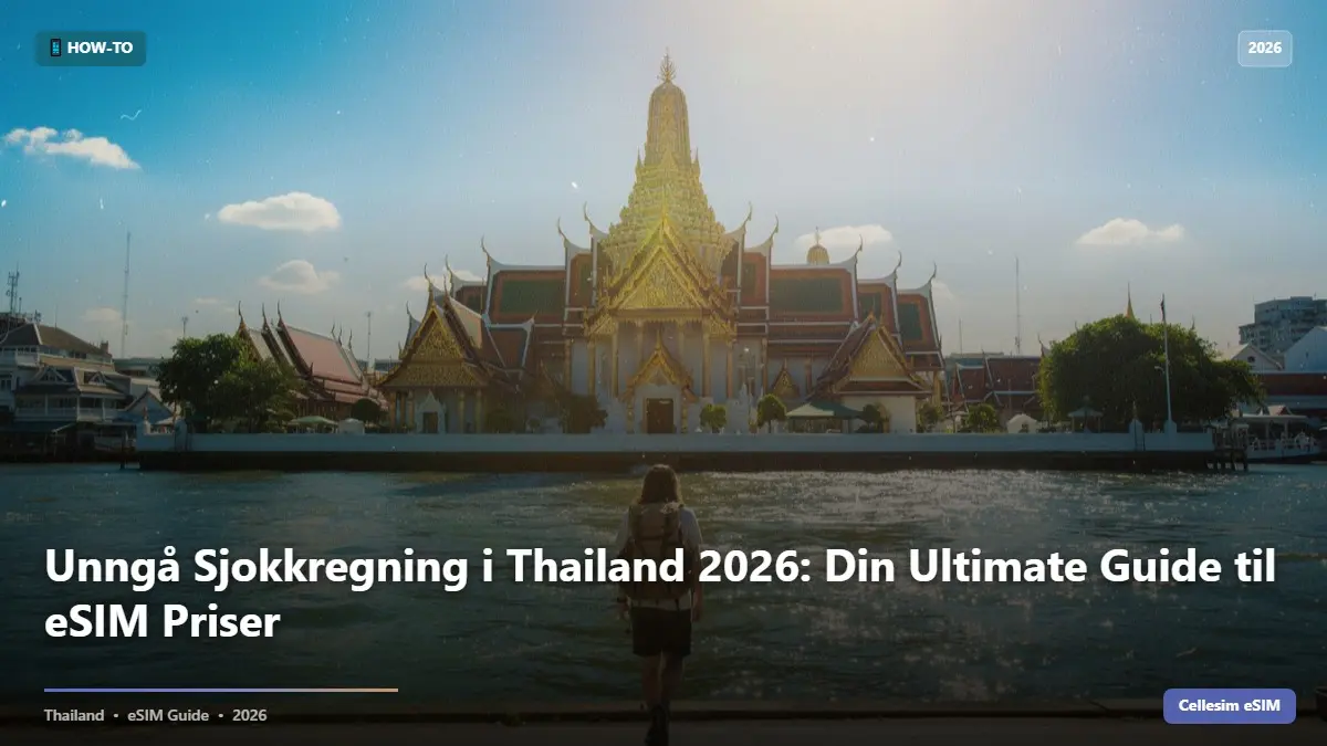 Unngå Sjokkregning i Thailand 2026: Din Ultimate Guide til eSIM Priser