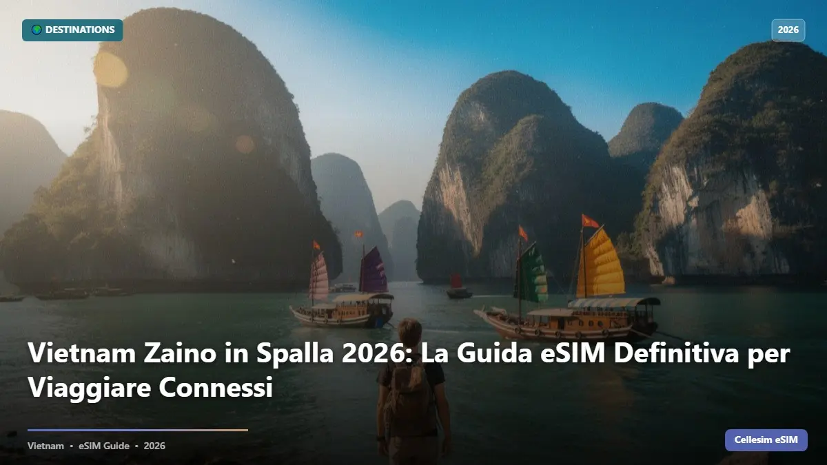 Vietnam Zaino in Spalla 2026: La Guida eSIM Definitiva per Viaggiare Connessi