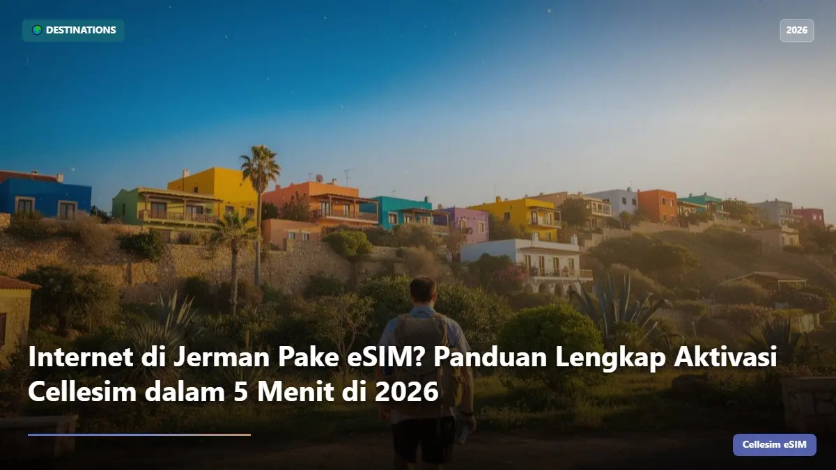 Internet di Jerman Pake eSIM? Panduan Lengkap Aktivasi Cellesim dalam 5 Menit di 2026