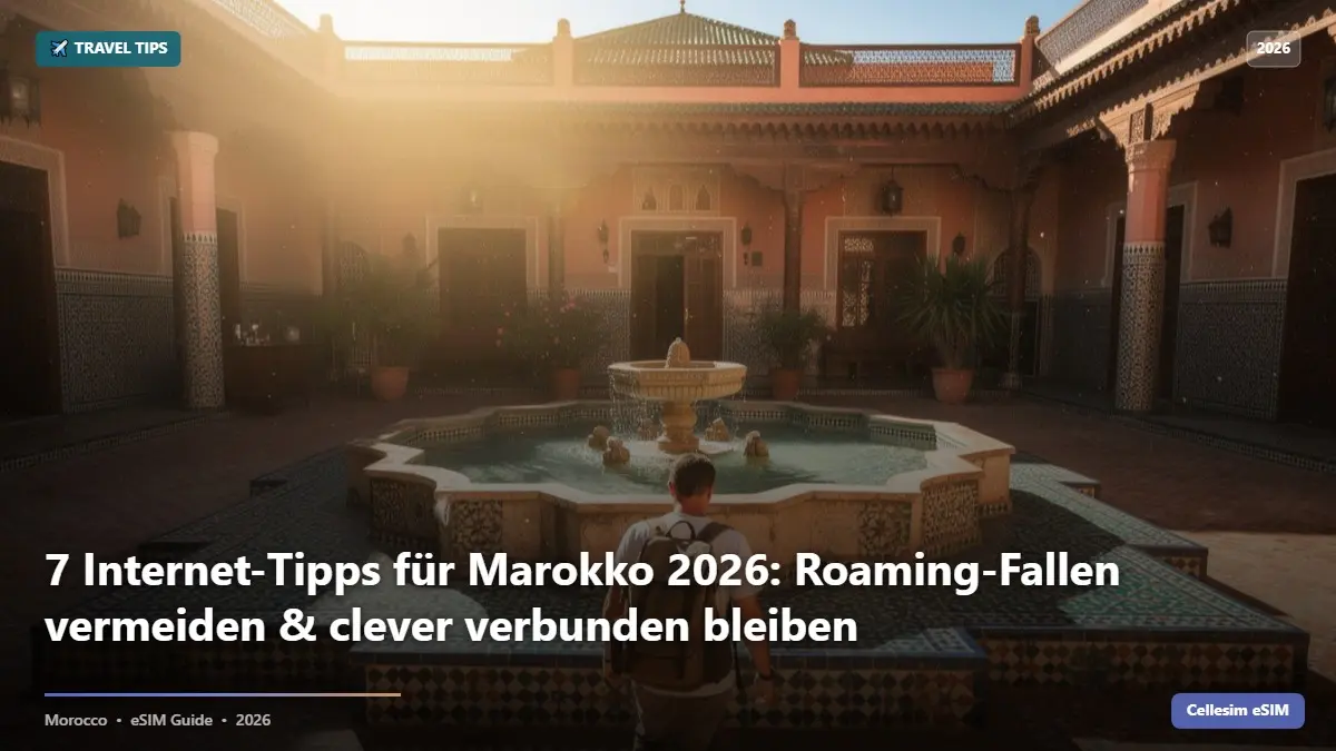 7 Internet-Tipps für Marokko 2026: Roaming-Fallen vermeiden & clever verbunden bleiben