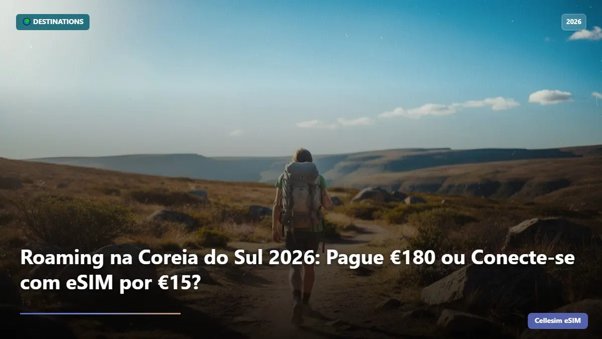 Roaming na Coreia do Sul 2026: Pague €180 ou Conecte-se com eSIM por €15?
