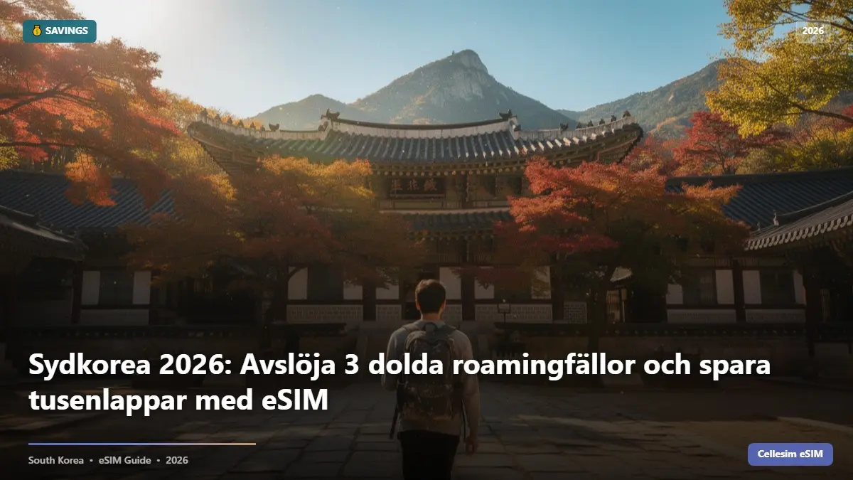 Sydkorea 2026: Avslöja 3 dolda roamingfällor och spara tusenlappar med eSIM