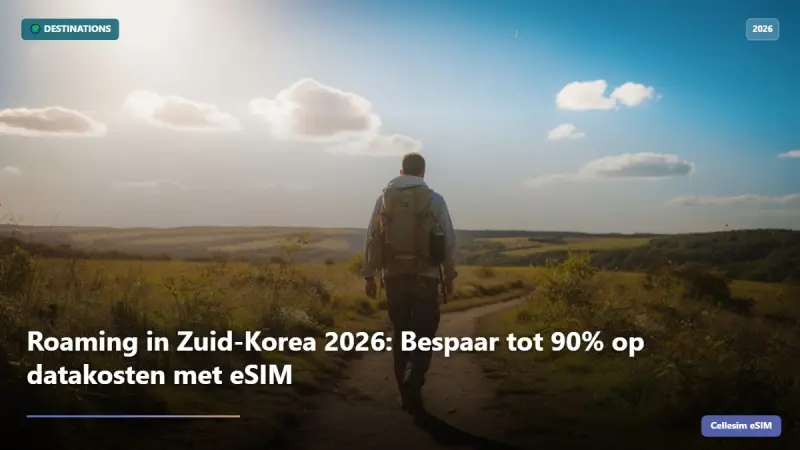 Roaming in Zuid-Korea 2026: Bespaar tot 90% op datakosten met eSIM