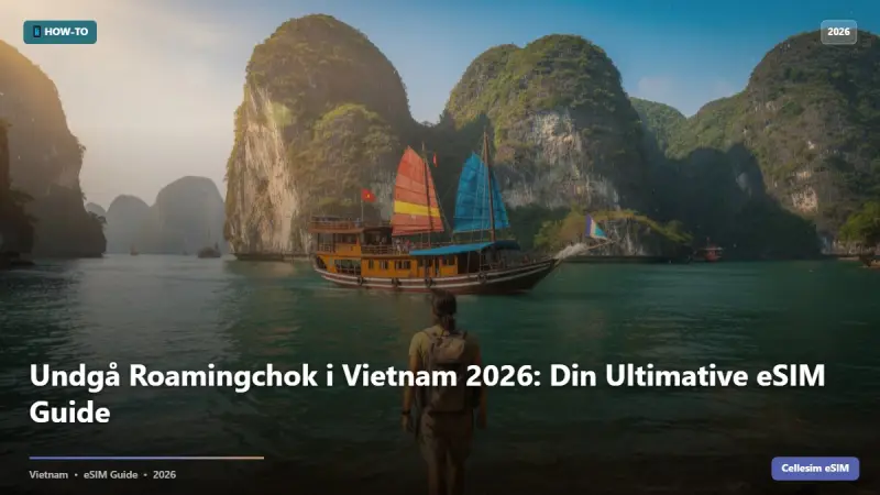 Undgå Roamingchok i Vietnam 2026: Din Ultimative eSIM Guide