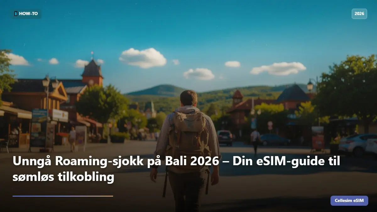 Unngå Roaming-sjokk på Bali 2026 – Din eSIM-guide til sømløs tilkobling
