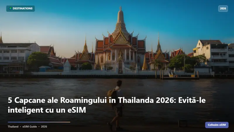 5 Capcane ale Roamingului în Thailanda 2026: Evită-le inteligent cu un eSIM