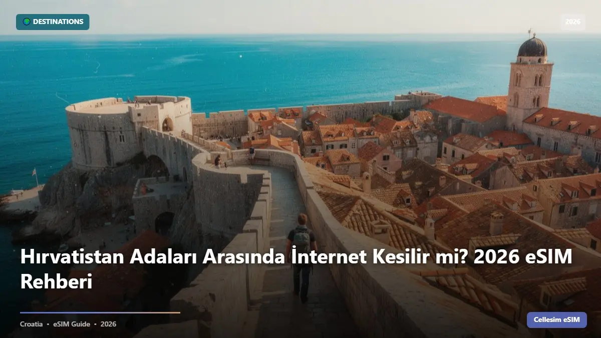 Hırvatistan Adaları Arasında İnternet Kesilir mi? 2026 eSIM Rehberi