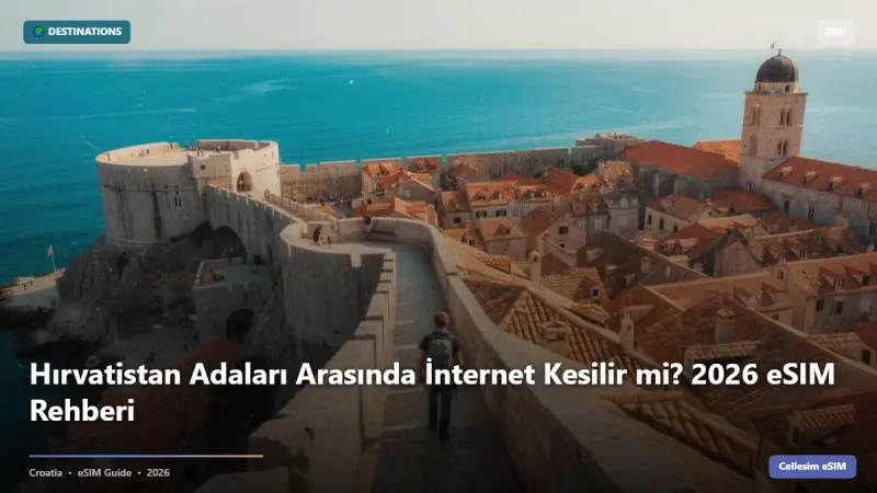 Hırvatistan Adaları Arasında İnternet Kesilir mi? 2026 eSIM Rehberi
