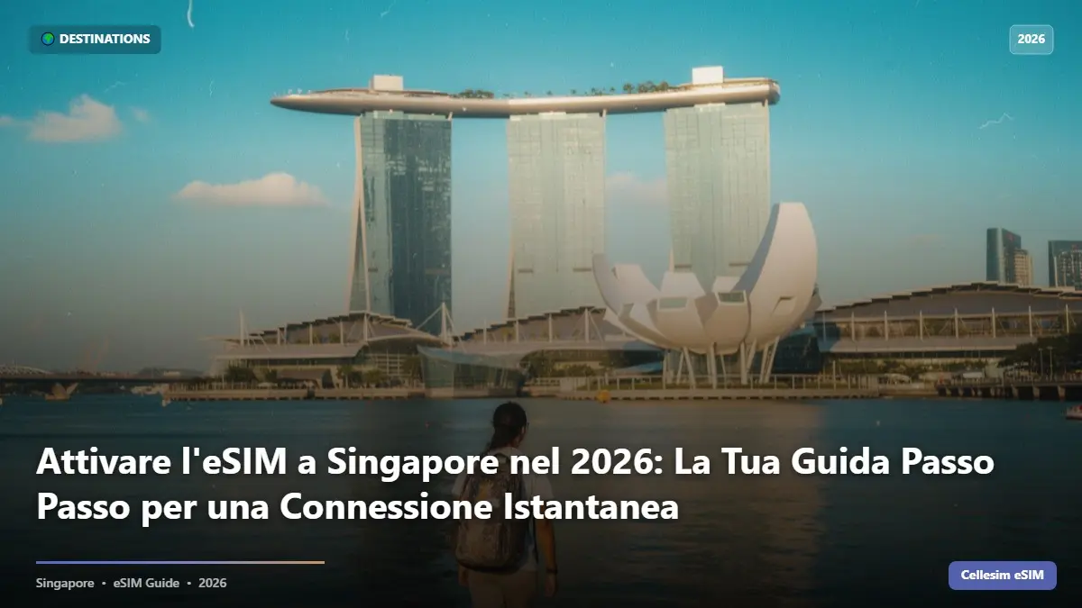 Attivare l'eSIM a Singapore nel 2026: La Tua Guida Passo Passo per una Connessione Istantanea