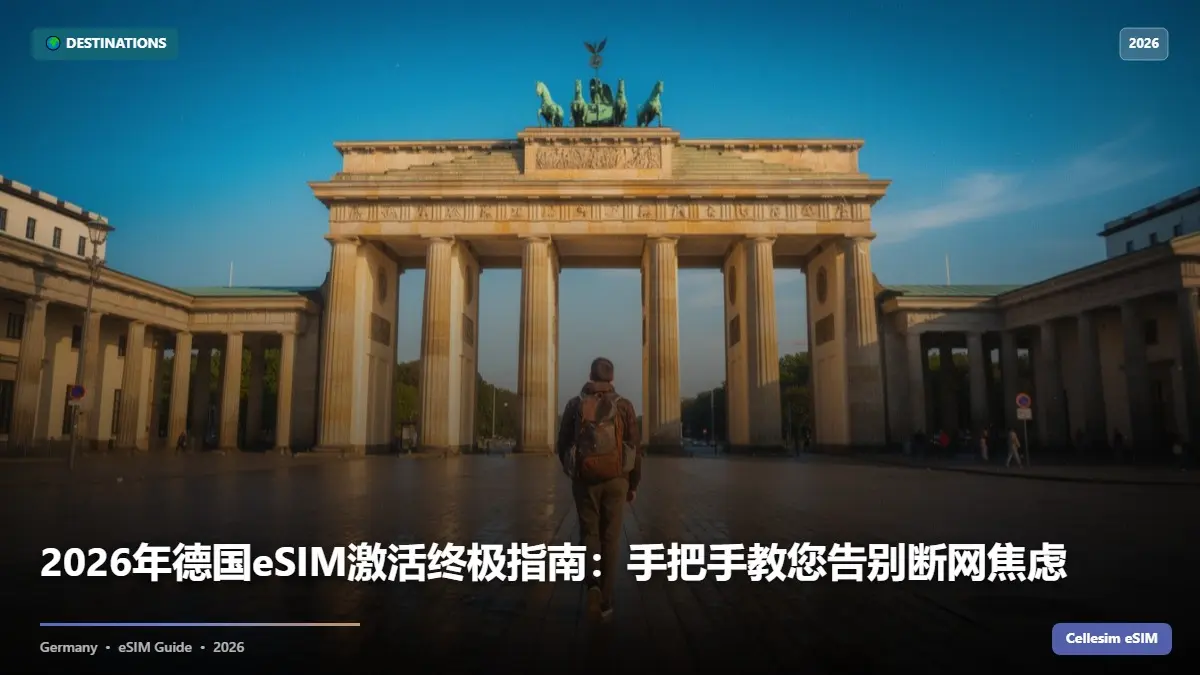 2026年德国eSIM激活终极指南：手把手教您告别断网焦虑