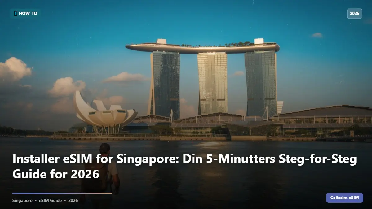 Installer eSIM for Singapore: Din 5-Minutters Steg-for-Steg Guide for 2026