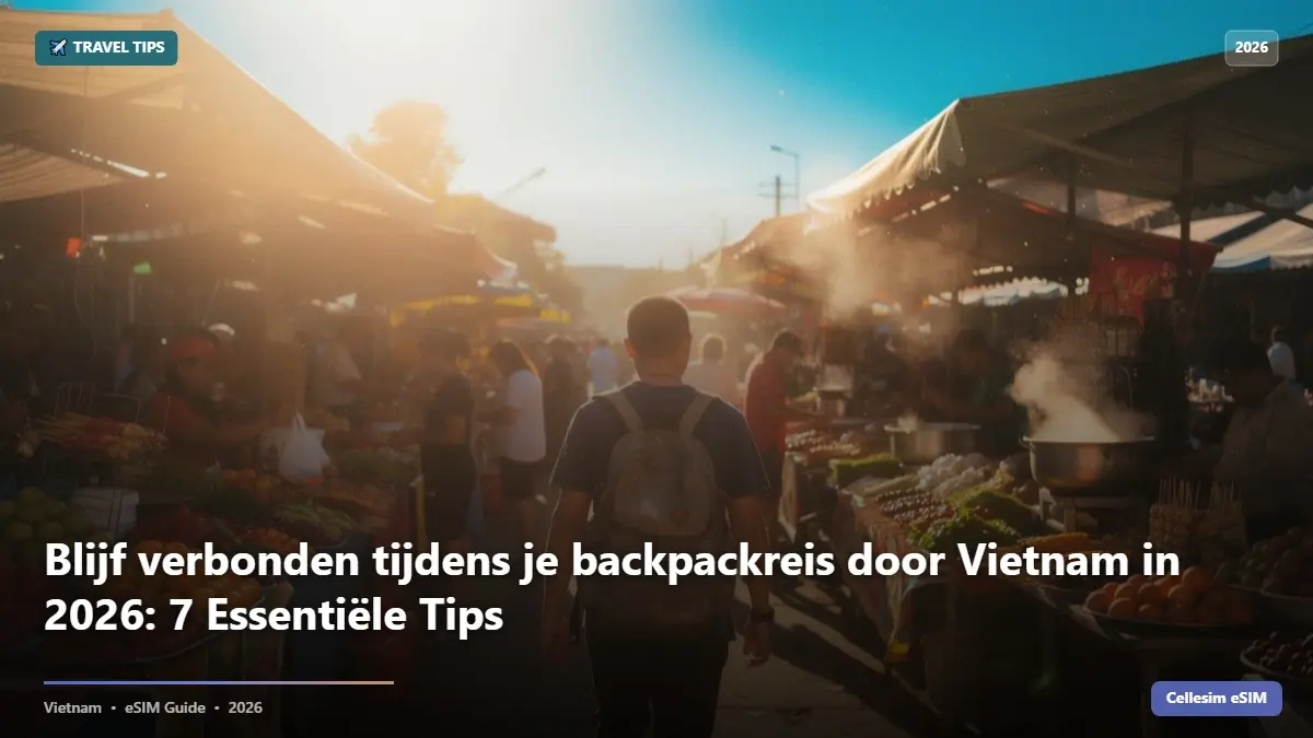 Blijf verbonden tijdens je backpackreis door Vietnam in 2026: 7 Essentiële Tips