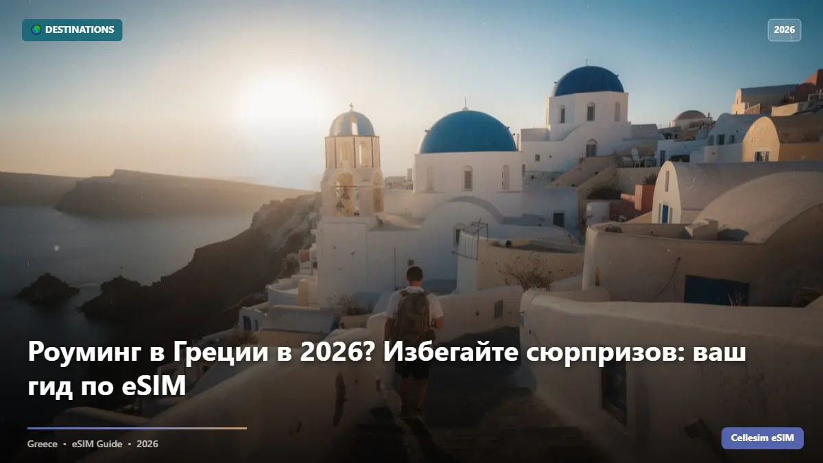 Роуминг в Греции в 2026? Избегайте сюрпризов: ваш гид по eSIM