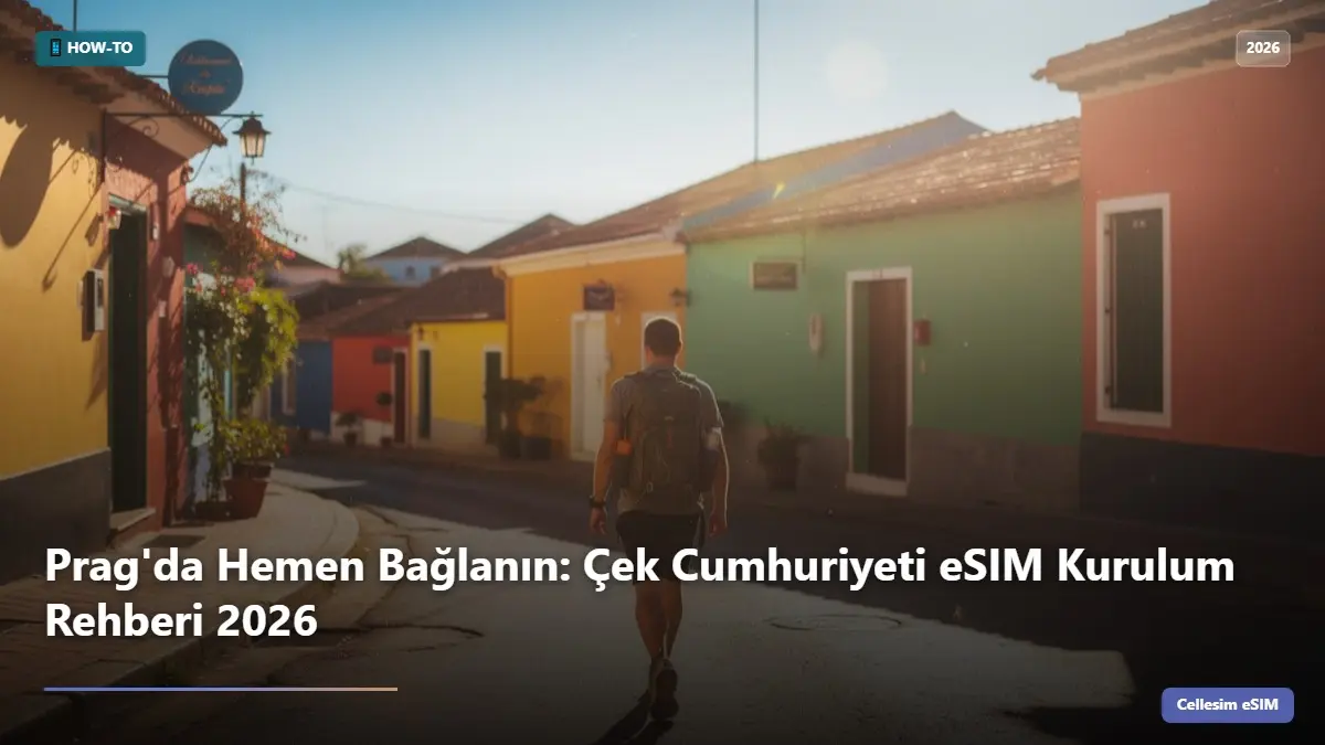Prag'da Hemen Bağlanın: Çek Cumhuriyeti eSIM Kurulum Rehberi 2026