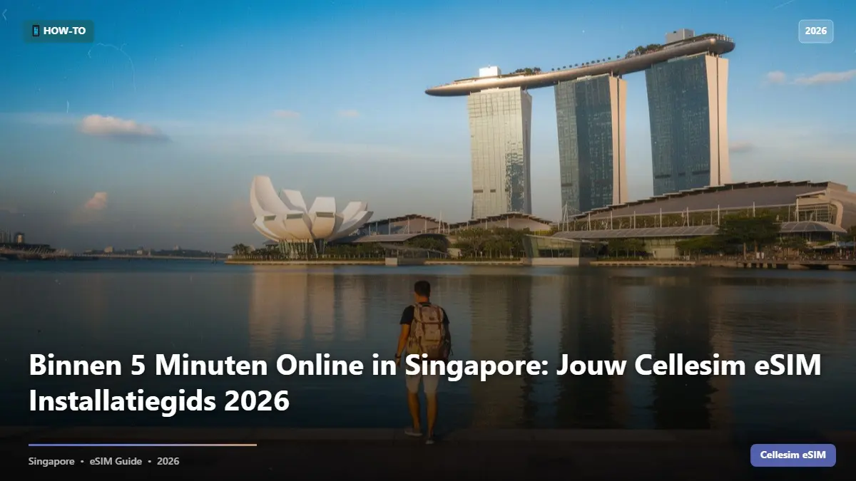 Binnen 5 Minuten Online in Singapore: Jouw Cellesim eSIM Installatiegids 2026