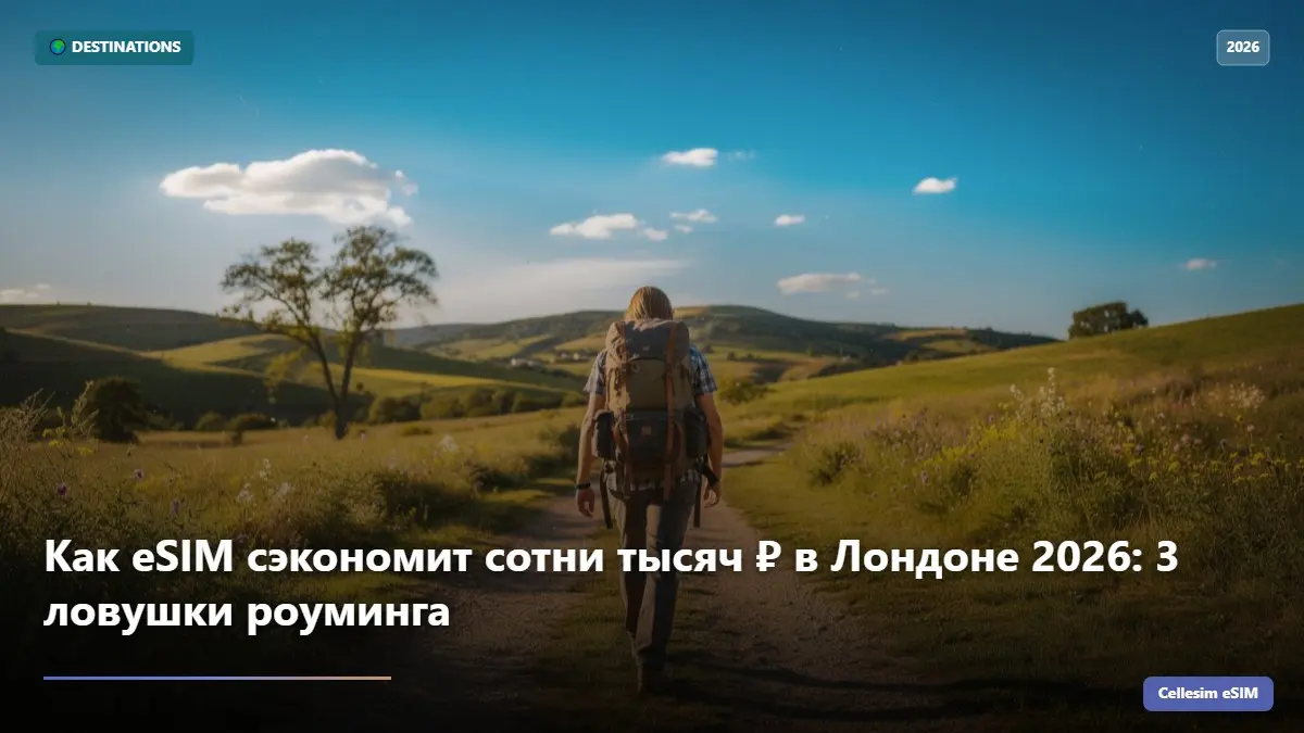 Как eSIM сэкономит сотни тысяч ₽ в Лондоне 2026: 3 ловушки роуминга