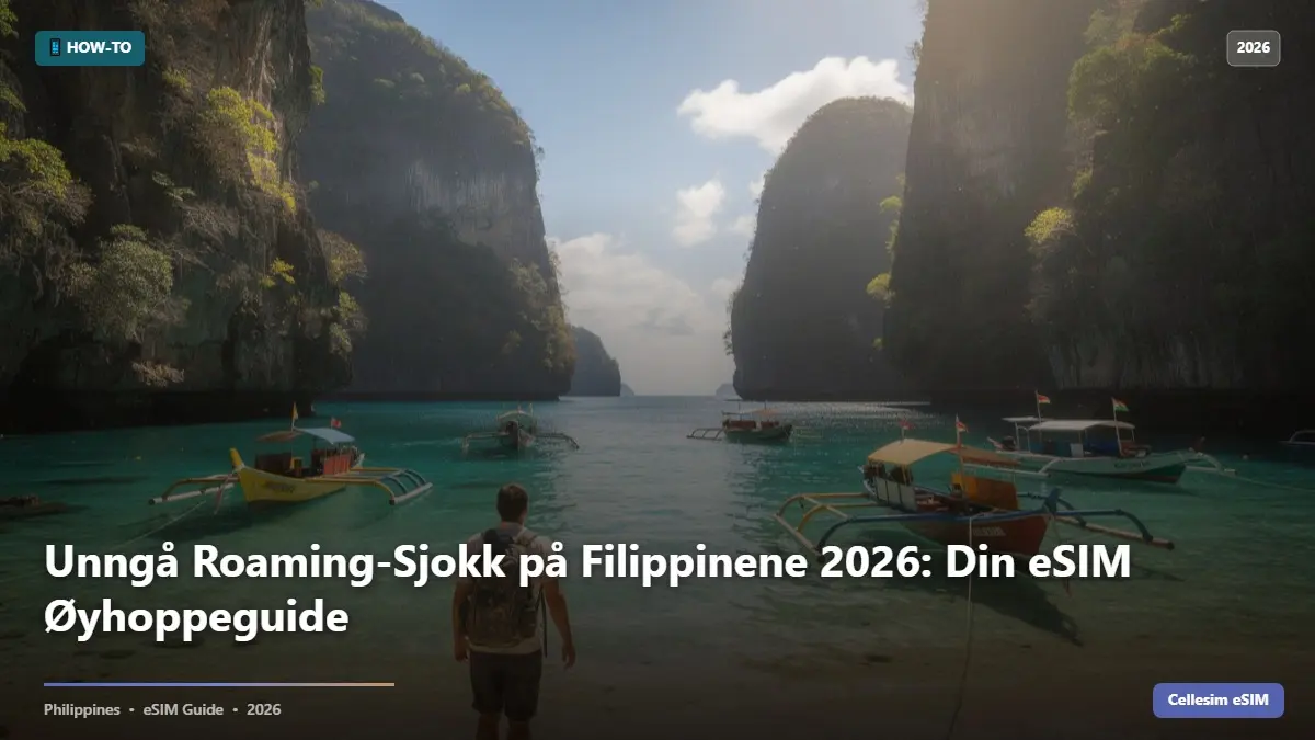 Unngå Roaming-Sjokk på Filippinene 2026: Din eSIM Øyhoppeguide