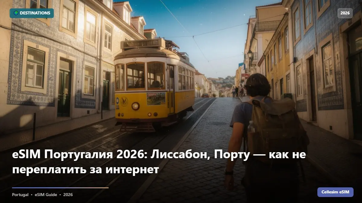 eSIM Португалия 2026: Лиссабон, Порту — как не переплатить за интернет