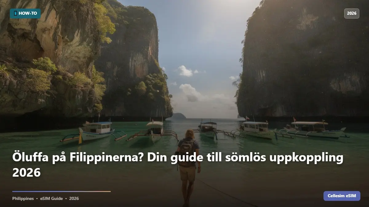Öluffa på Filippinerna? Din guide till sömlös uppkoppling 2026