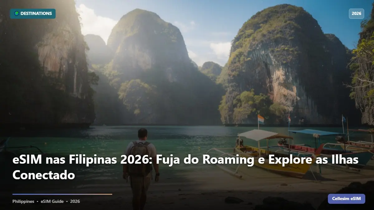 eSIM nas Filipinas 2026: Fuja do Roaming e Explore as Ilhas Conectado