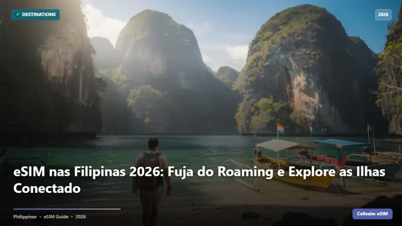 eSIM nas Filipinas 2026: Fuja do Roaming e Explore as Ilhas Conectado