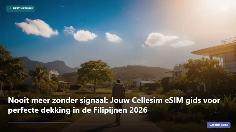 Nooit meer zonder signaal: Jouw Cellesim eSIM gids voor perfecte dekking in de Filipijnen 2026