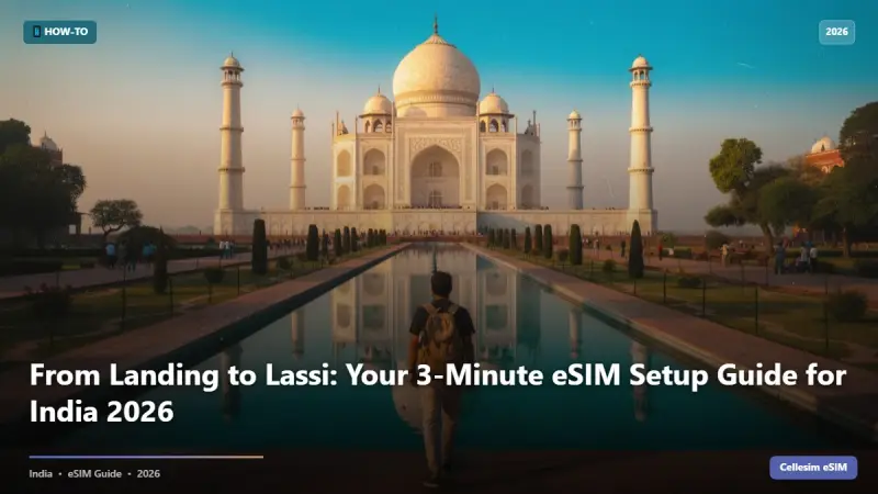 From Landing to Lassi: Your 3-Minute eSIM Setup Guide for India 2026