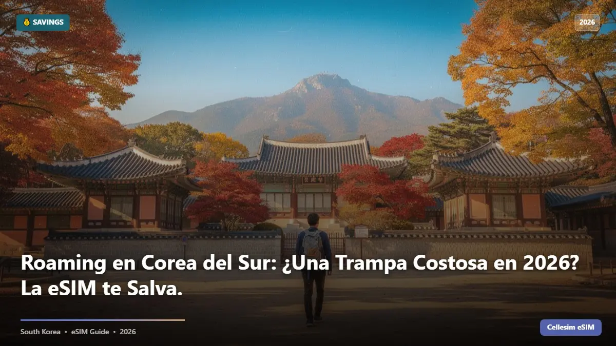 Roaming en Corea del Sur: ¿Una Trampa Costosa en 2026? La eSIM te Salva.