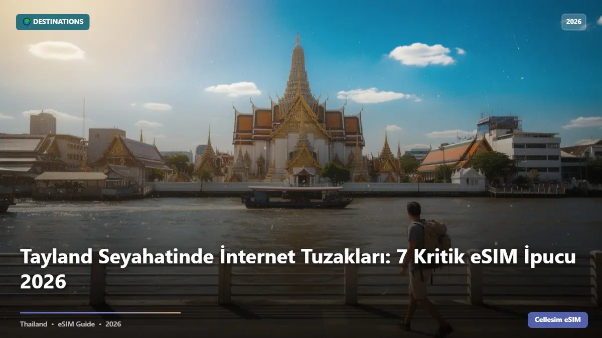 Tayland Seyahatinde İnternet Tuzakları: 7 Kritik eSIM İpucu 2026