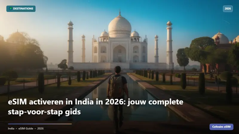 eSIM activeren in India in 2026: jouw complete stap-voor-stap gids