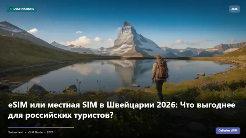 eSIM или местная SIM в Швейцарии 2026: Что выгоднее для российских туристов?