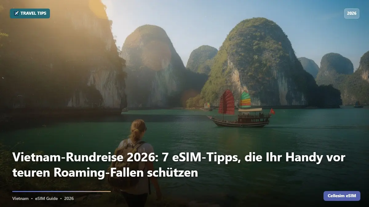Vietnam-Rundreise 2026: 7 eSIM-Tipps, die Ihr Handy vor teuren Roaming-Fallen schützen