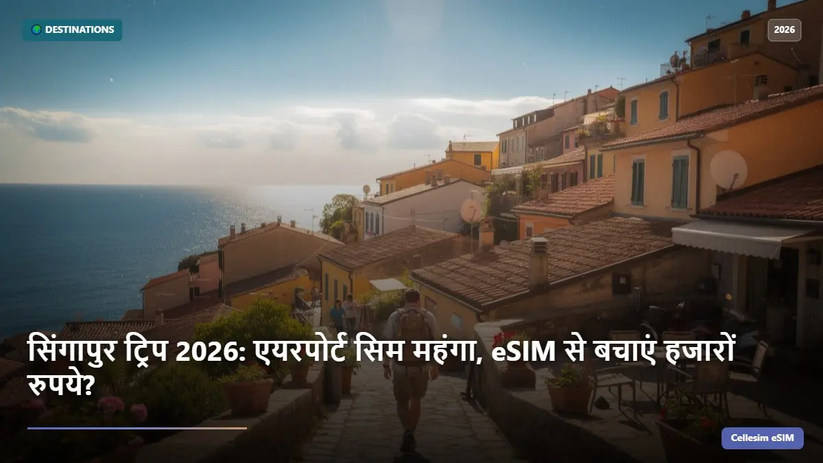 सिंगापुर ट्रिप 2026: एयरपोर्ट सिम महंगा, eSIM से बचाएं हजारों रुपये?