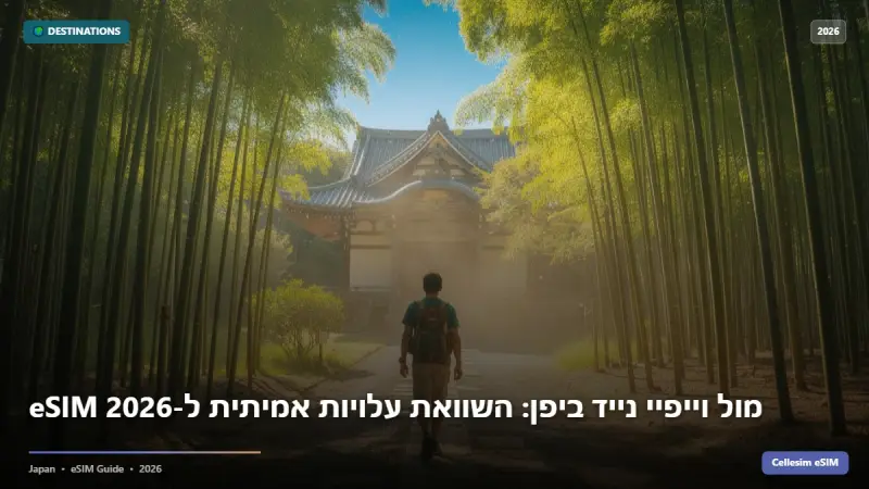 eSIM מול וייפיי נייד ביפן: השוואת עלויות אמיתית ל-2026