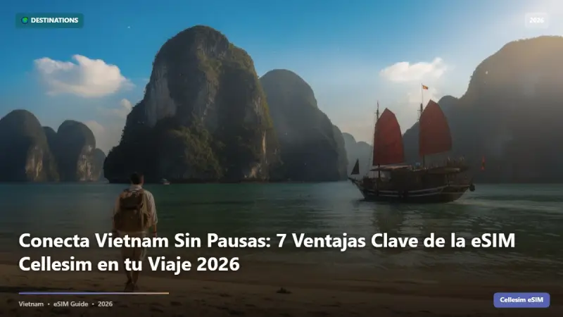 Conecta Vietnam Sin Pausas: 7 Ventajas Clave de la eSIM Cellesim en tu Viaje 2026