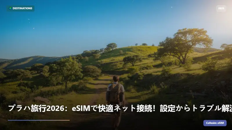 プラハ旅行2026：eSIMで快適ネット接続！設定からトラブル解決まで徹底ガイド