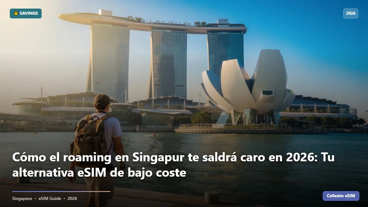 Cómo el roaming en Singapur te saldrá caro en 2026: Tu alternativa eSIM de bajo coste