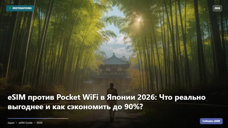 eSIM против Pocket WiFi в Японии 2026: Что реально выгоднее и как сэкономить до 90%?