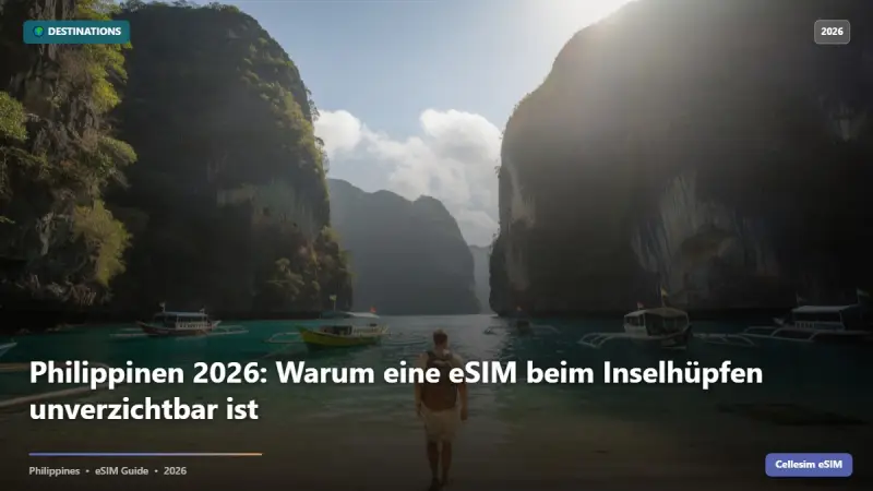 Philippinen 2026: Warum eine eSIM beim Inselhüpfen unverzichtbar ist