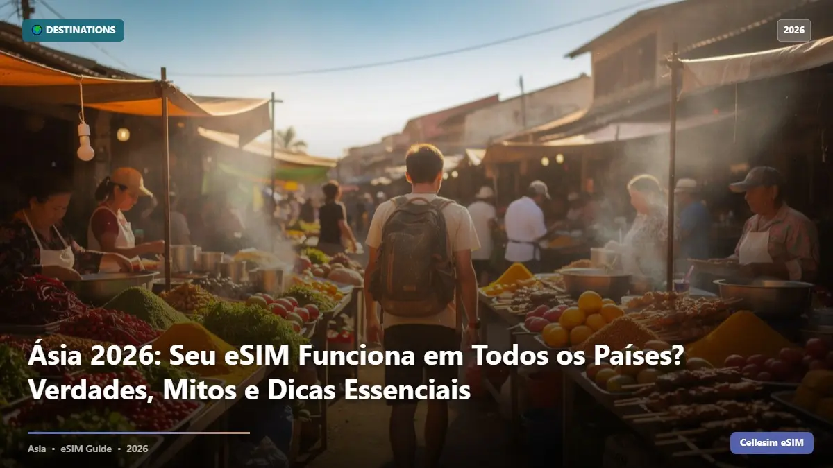 Ásia 2026: Seu eSIM Funciona em Todos os Países? Verdades, Mitos e Dicas Essenciais